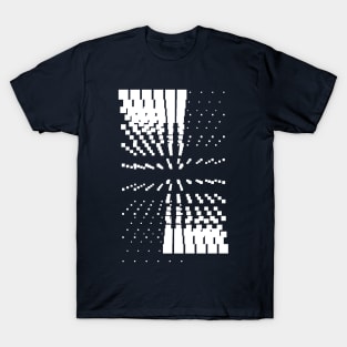 Geometric white abstract galaxy T-Shirt